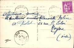 MODERN CARD Vichy Esplanade De I' Town hall Truck