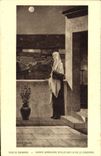 VINTAGE POSTCARD Puvis de Chavannes Sainte Genevieve takes care on the deadened city Paris