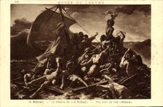 VINTAGE POSTCARD Gericault the radeaun of the Jellyfish