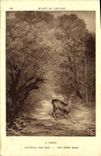 VINTAGE POSTCARD Museum Of Louvre Paris Billhook Roe-deer under wood