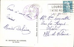 CPA Lourdes La grotte Bernadette