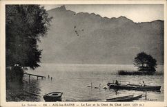 CPA Aix Les Bains Le Lac Et La Dent Du Chat