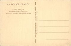 CPA Biarritz La roche percee et le Cap Saint Martin