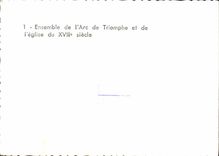 CPM Bretagne Ensemble De I'Arc De Triomphe Et De I'Eglise