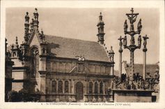 CPA St Thegonnec Le Calvaire Et I'Ossuaire