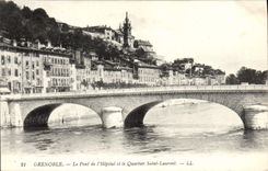 CPA Grenoble Le Pont De I'Hopital Et Le quartier Saint Laurent