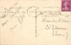 VINTAGE POSTCARD Chamonix Mont Blanc Pinnacles Of the Praz Plan