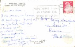 CPM Paysages Alpestres Paturages en haute montagne Vache Chevre 