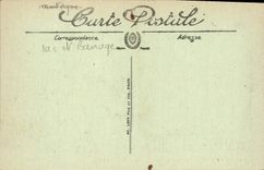 POSTAL Chamonix de la VENDIMIA el lago Cornn y la cadena de Fiz