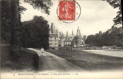 CPA Maintenon Le Chateau Vue Prise du Parc