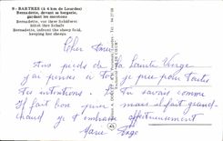 POSTAL MODERNA Bartres Bernadette pesada que guarda el perro de ovejas