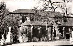 MODERN CARD St Julien Poor Paris the church and the old garden of the old Hotel God
