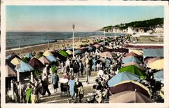 CPM Deauville Plage Fleurie La plage La promenade et le Bar du soleil