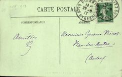 CPA Biarritz La Cote des Basques Par Gros Temps