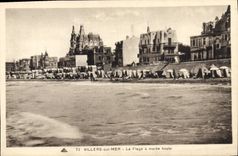 CPA Villers Sur Mer La Flage a Maree Haute