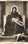 VINTAGE POSTCARD Museum Of Luxembourg William Bourguereau the virgin consolatrice Paris