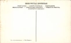 VINTAGE POSTCARD Museum Of Luxembourg Jules Breton Paris the recall of the glaneuses ones