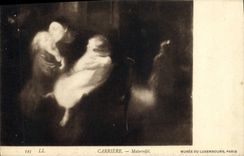 VINTAGE POSTCARD Museum Of Luxembourg Paris Career Maternity