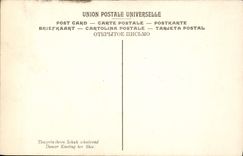 VINTAGE POSTCARD Museum Of Luxembourg Paris Degas Dancer tying her laced boot