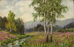 VINTAGE POSTCARD Fantasy Tree