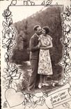 VINTAGE POSTCARD I Want to love You Femme