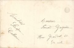 VINTAGE POSTCARD Fantasy Woman the kiss