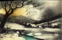 CPA Fantaisie Bonne annee