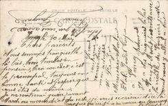 Molino de viento del hombre de la fantasía de la POSTAL de la VENDIMIA