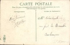 CPA Par grosse mer vente arriere Bateau