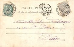 VINTAGE POSTCARD Fantaisie Woman gaining It of the first prize Loterie Sewing machine