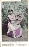 VINTAGE POSTCARD Fantasy Woman Quadrant the MUSE
