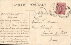 VINTAGE POSTCARD Fantasy Woman In love