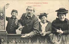 CPA Fantaisie La famille Durand au theatre L'enthousiasme 