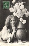 VINTAGE POSTCARD Mischievous Fantasy Woman