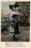 VINTAGE POSTCARD Fantasy Alsace Woman