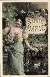 VINTAGE POSTCARD Fantasy Woman co. Marie