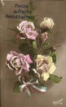 VINTAGE POSTCARD Fantasy Flowers of France