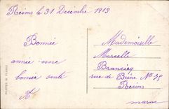 CPA Fantaisie Bonne annee Oiseaux