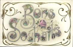 VINTAGE POSTCARD Fantasy Children Good wishes