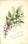 CPA Fantaisie Fleurs Muguet