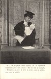VINTAGE POSTCARD Fantaisie Woman Lawyer Judges