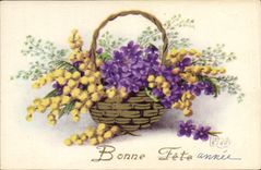 CPA Fantaisie Fleurs