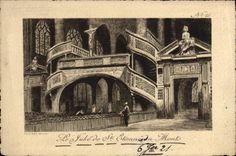 VINTAGE POSTCARD Paris the jube of St Etienne of the Mount