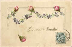 CPA Fantaisie Fleurs