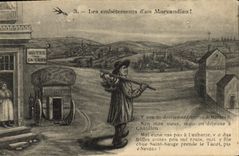 CPA Fantaisie Les embetements d'un Morvandiau 