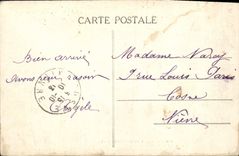 CPA Fantaisie Legende de Saint Saulge Le banquet de la Sainte Barbe 