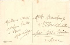 VINTAGE POSTCARD Fantasy Happy New Year Hind