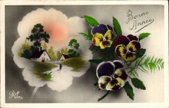 CPA Fantaisie Fleurs