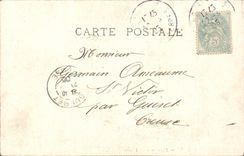 VINTAGE POSTCARD Fantasy Museum of Louvre the Lancret autumn