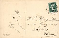 VINTAGE POSTCARD Fantasy Woman Hat